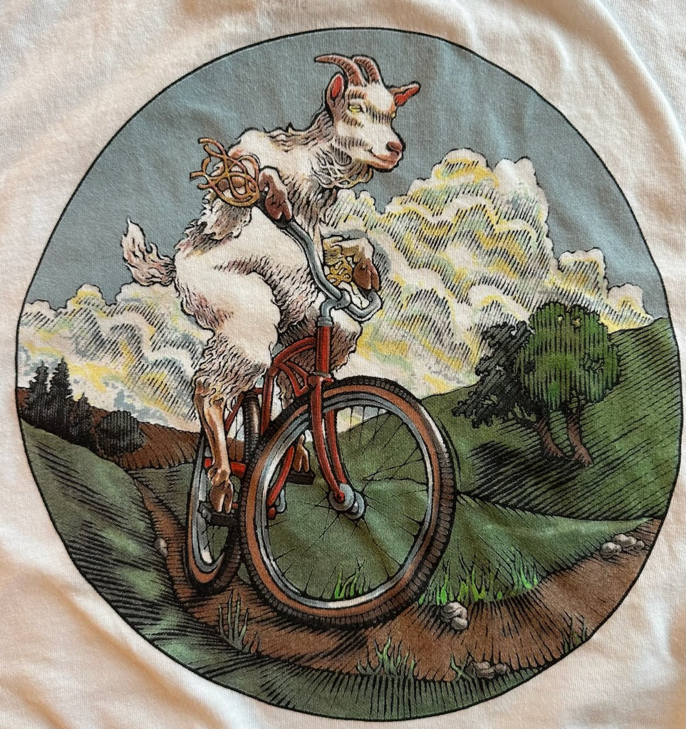 Mountain Goat on a Bike Tee