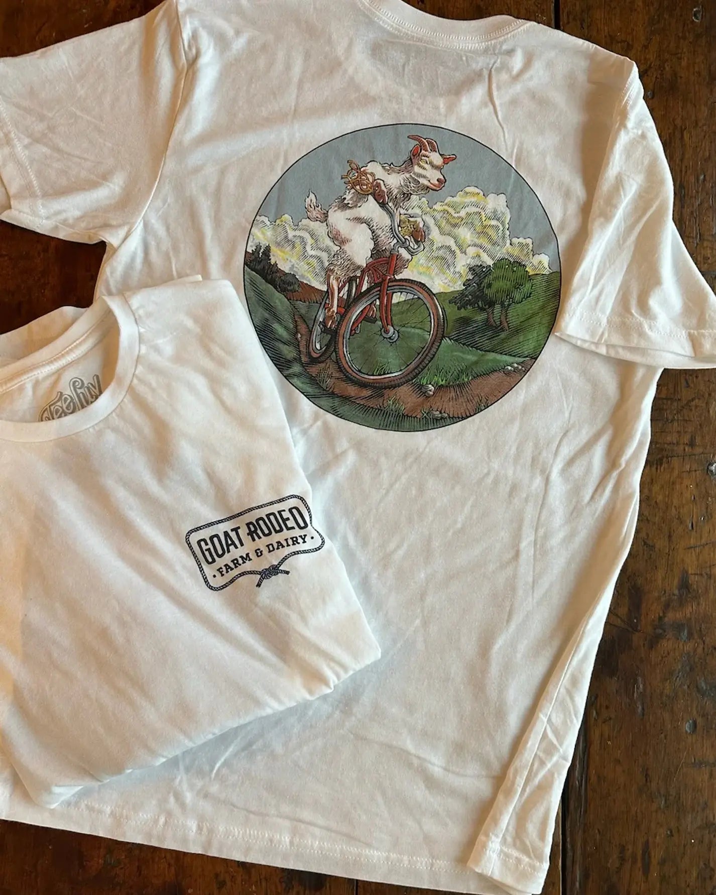 Mountain Goat on a Bike Tee