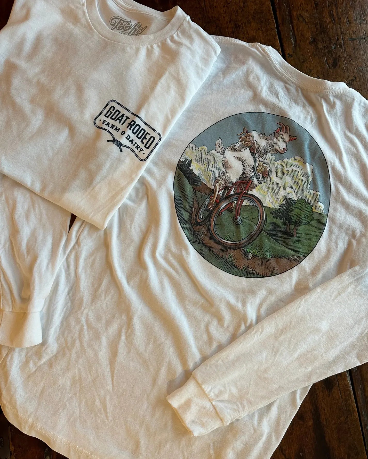 Mountain Goat on a Bike Tee
